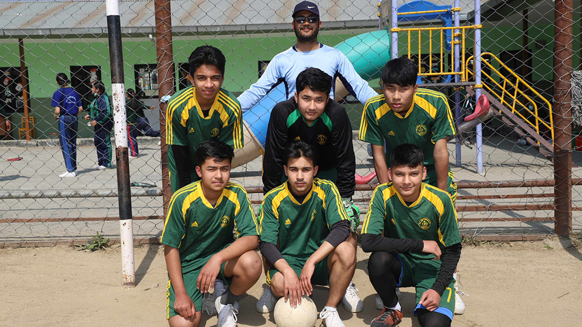 School with sports facilities